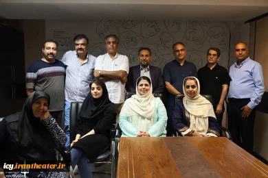 دیدار مجید قناد دبیر جشنواره با همکاران ایران تئاتر