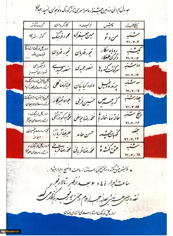 جدول اجراها 2