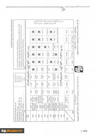 جدول اجراها