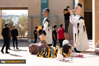 آماده سازی افتتاحیه جشنواره - فرهنگسرای خاتمی - عکاس: ریحانه خواجه منصوری نیا