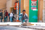 آماده سازی فضای شهری برای برگزاری افتتاحیه جشنواره - عکس: سجاد جعفری